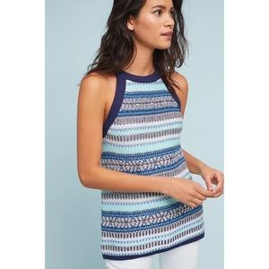Anthropologie Moth Colmar Intarsia Sweater Tank